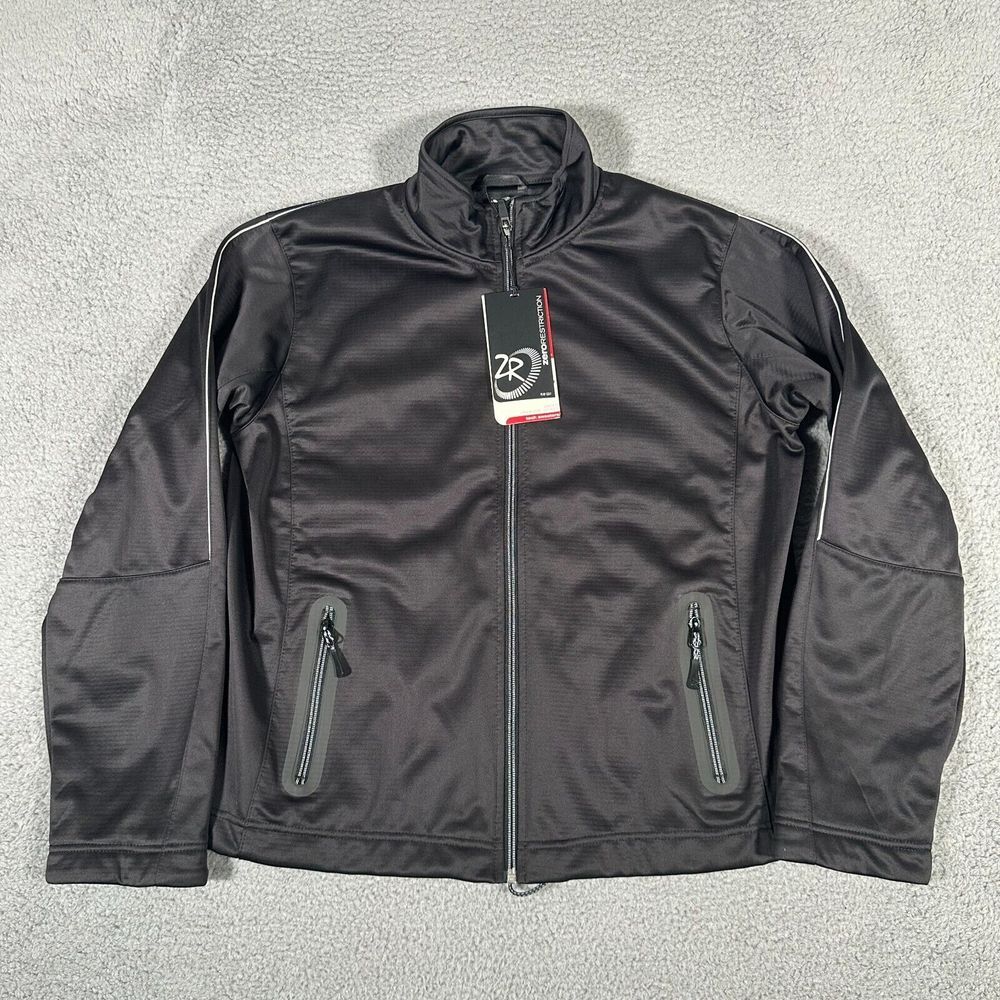 Zero‎ Restriction Jacket Womens Size Large Black Highlands Full Zip Logo New